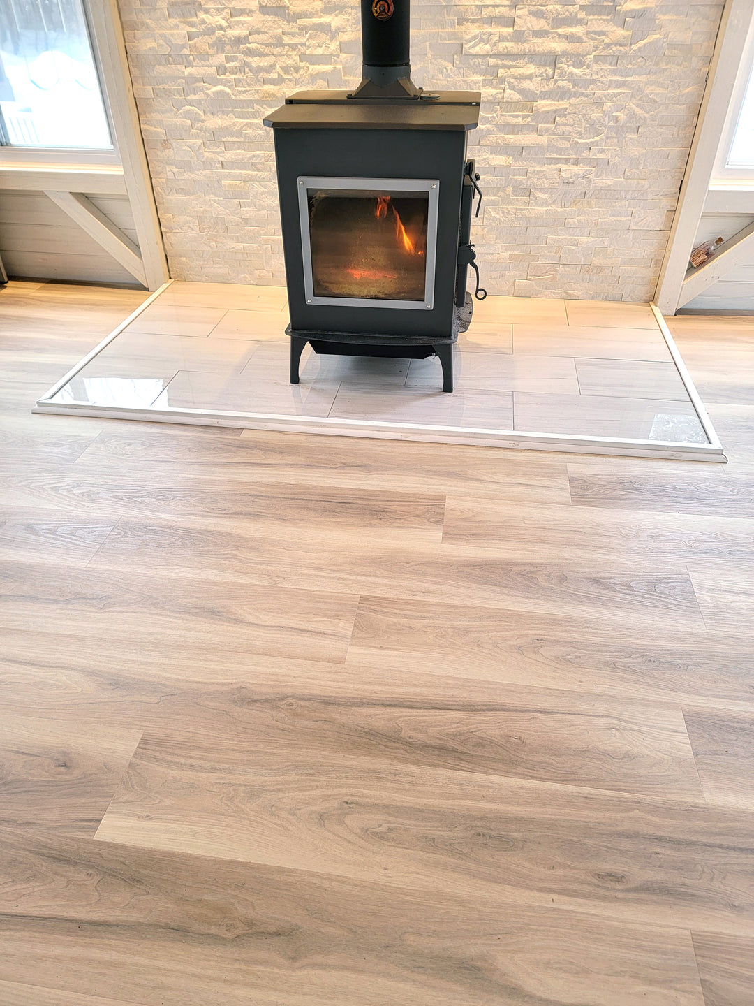 Allure Almond Honey Aspen 9 inch wide 12 Mil Rigid Core Luxury Vinyl Plank Flooring