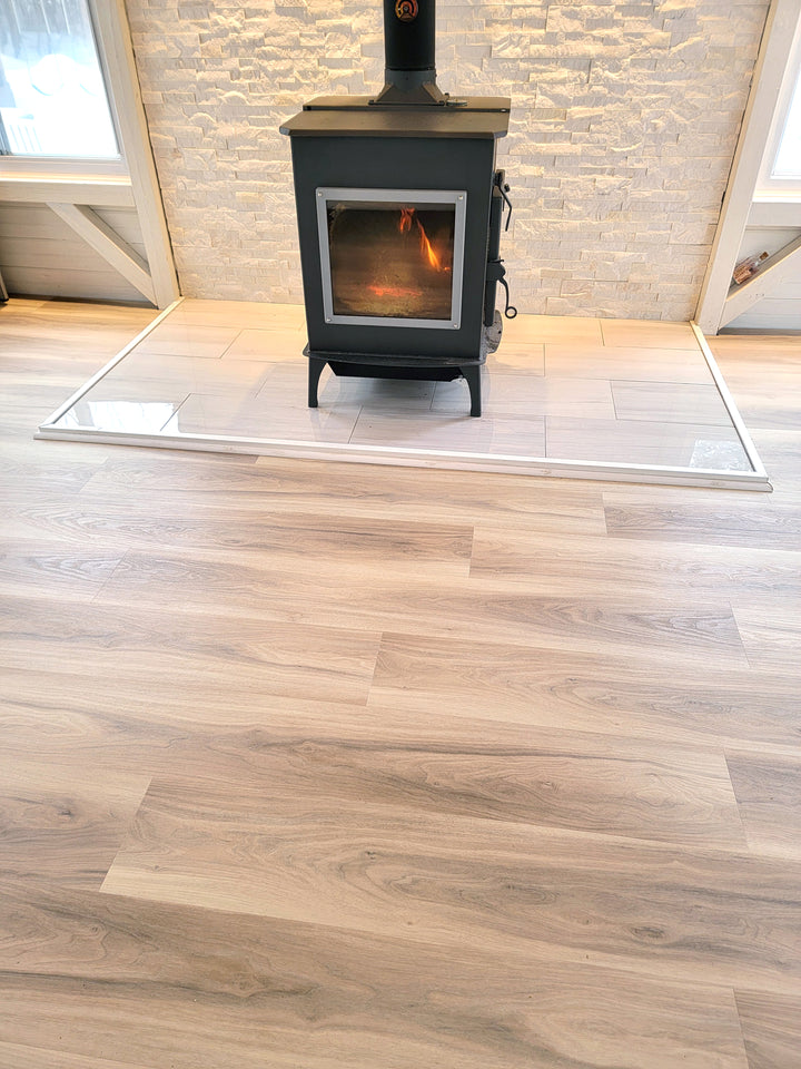 Allure Almond Honey Aspen 9 inch wide 12 Mil Rigid Core Luxury Vinyl Plank Flooring