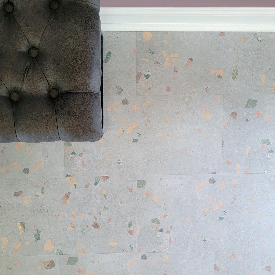 Allure Ultima Comfit Terrazzo Look 12 Mil Rigid Core Luxury Vinyl Tile Flooring