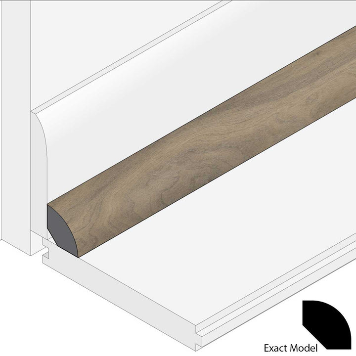Allure Almond Honey Aspen Quarter Round Molding