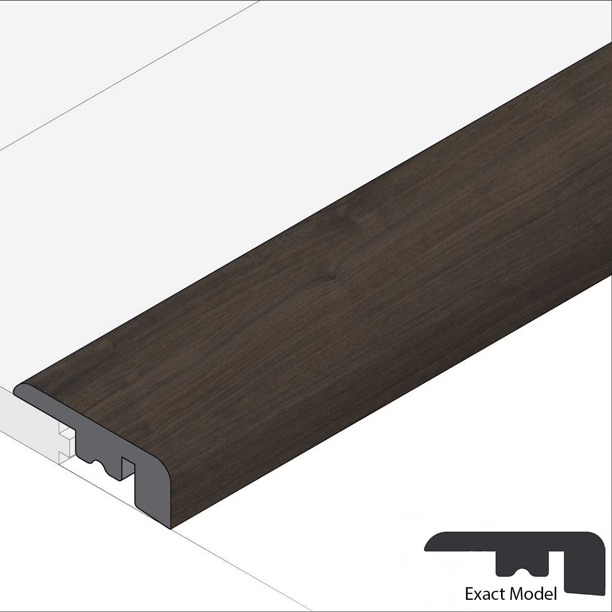 Allure Burnt Butter Walnut Square Nose Molding