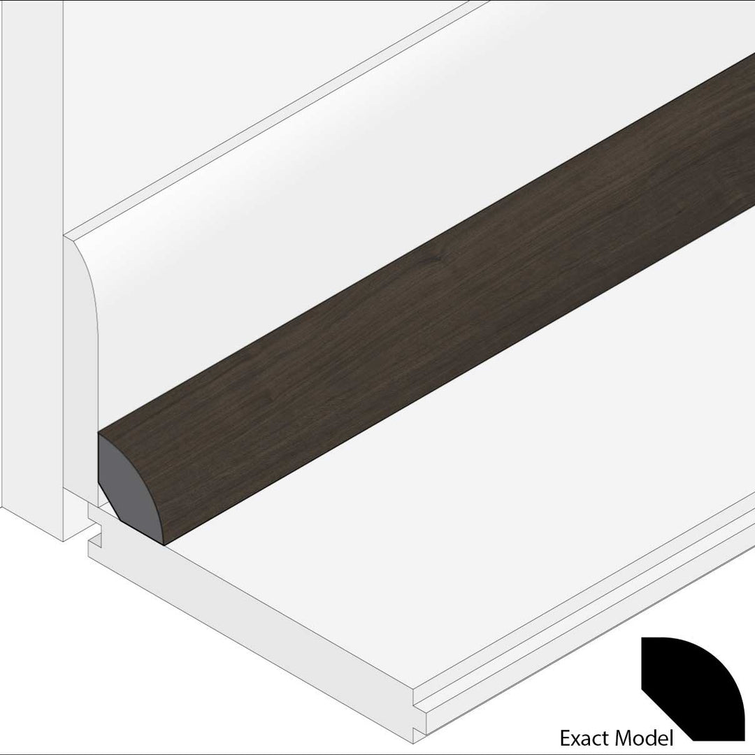 Allure Burnt Butter Walnut Quarter Round Molding
