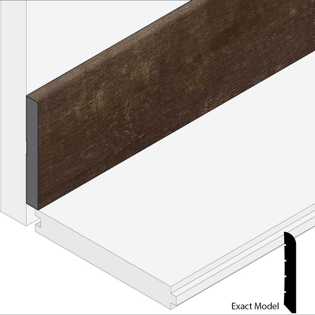 Allure Caffe Mocha Mahogany Wall Base Molding