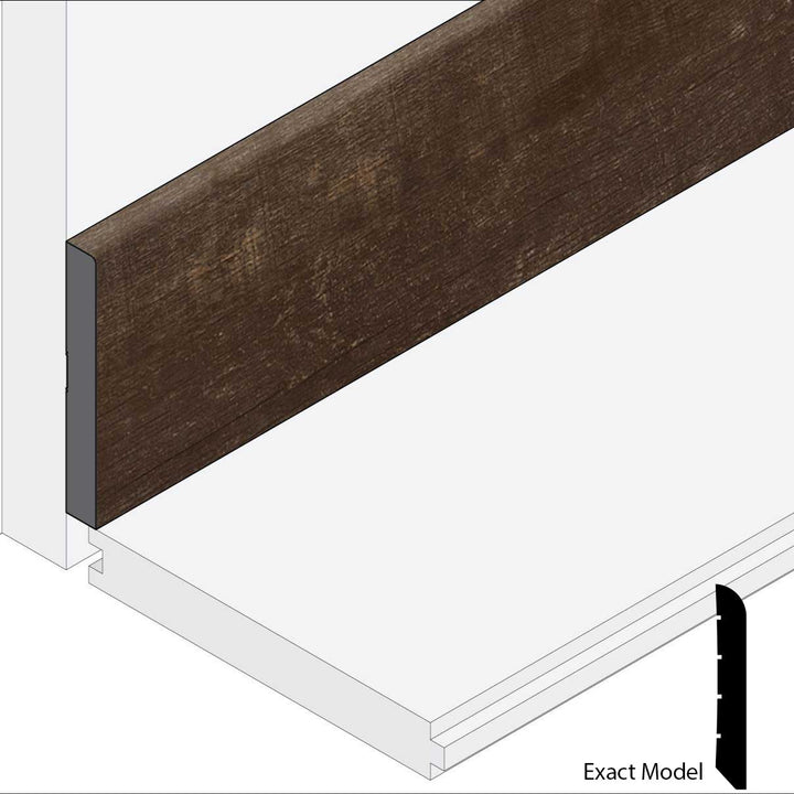 Allure Caffe Mocha Mahogany Wall Base Molding