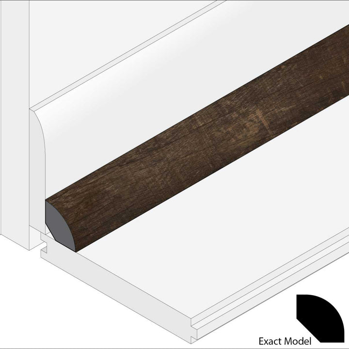 Allure Caffe Mocha Mahogany Quarter Round Molding