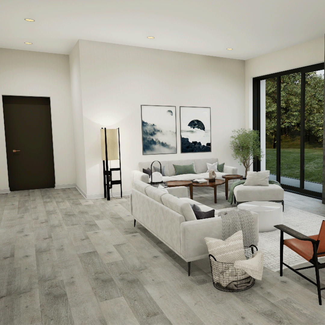 Metroflor Flint Deja New Attraxion Magnetic Vinyl Plank livingroom install