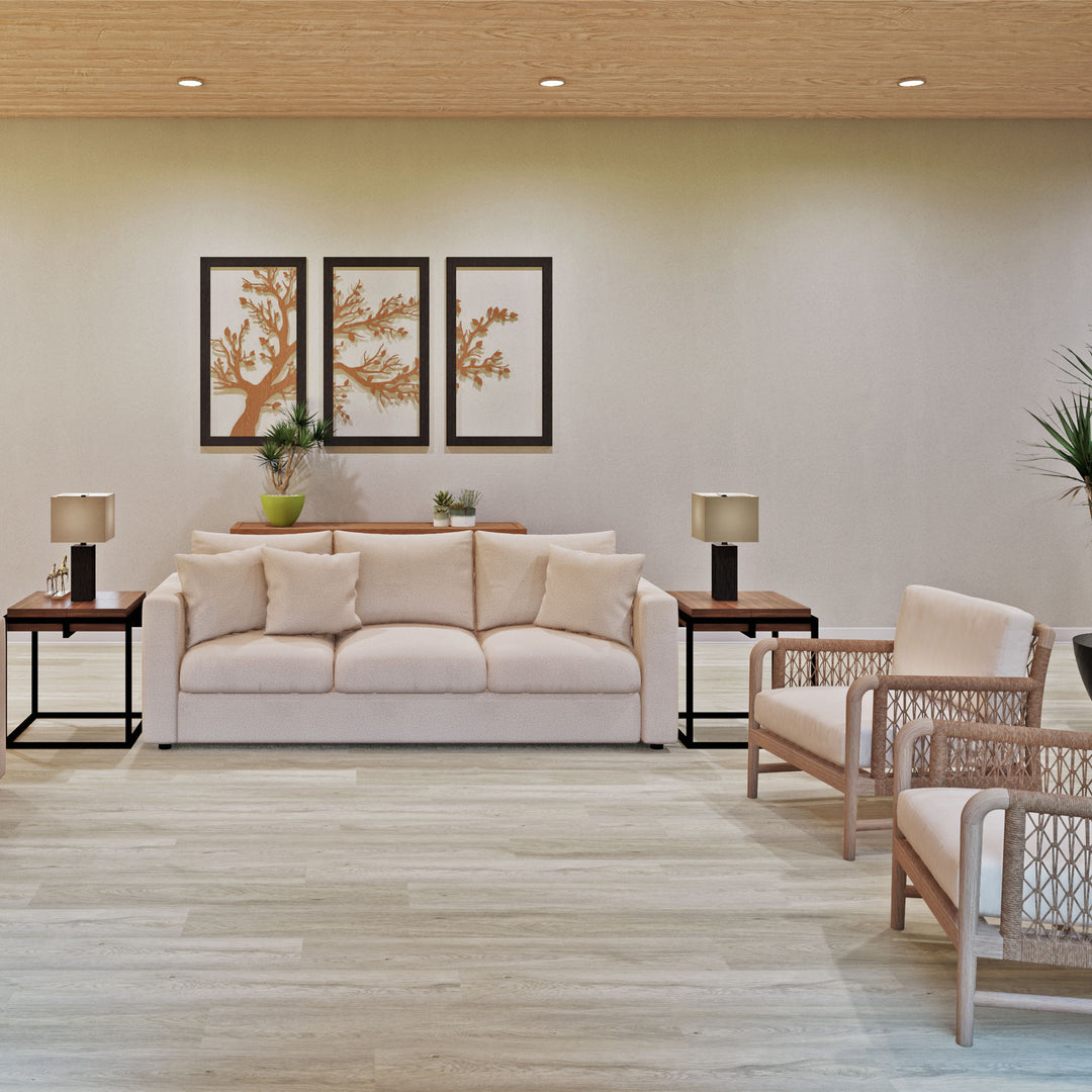 Allure Dutch Crumb Oak ISOCORE vinyl flooring installed in a room scene rendering