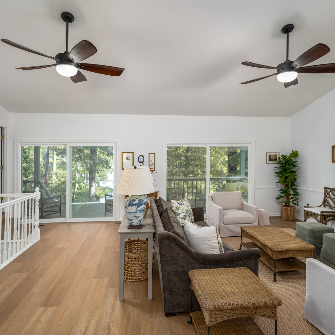 Allure Gingermisu Maple ISOCORE vinyl flooring installed in a living room