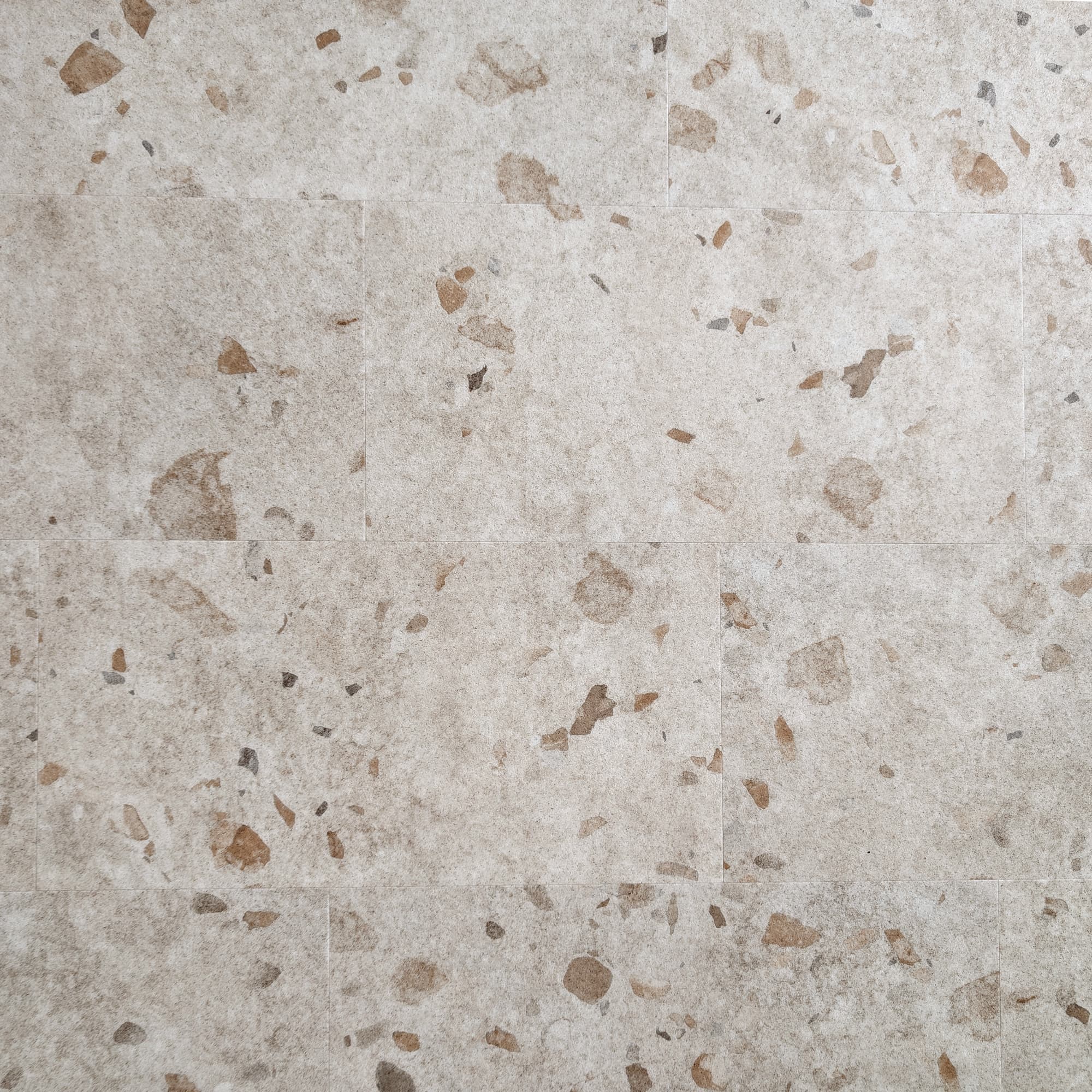 Allure Casava Concrete Terrazzo LVT flooring viewed from above