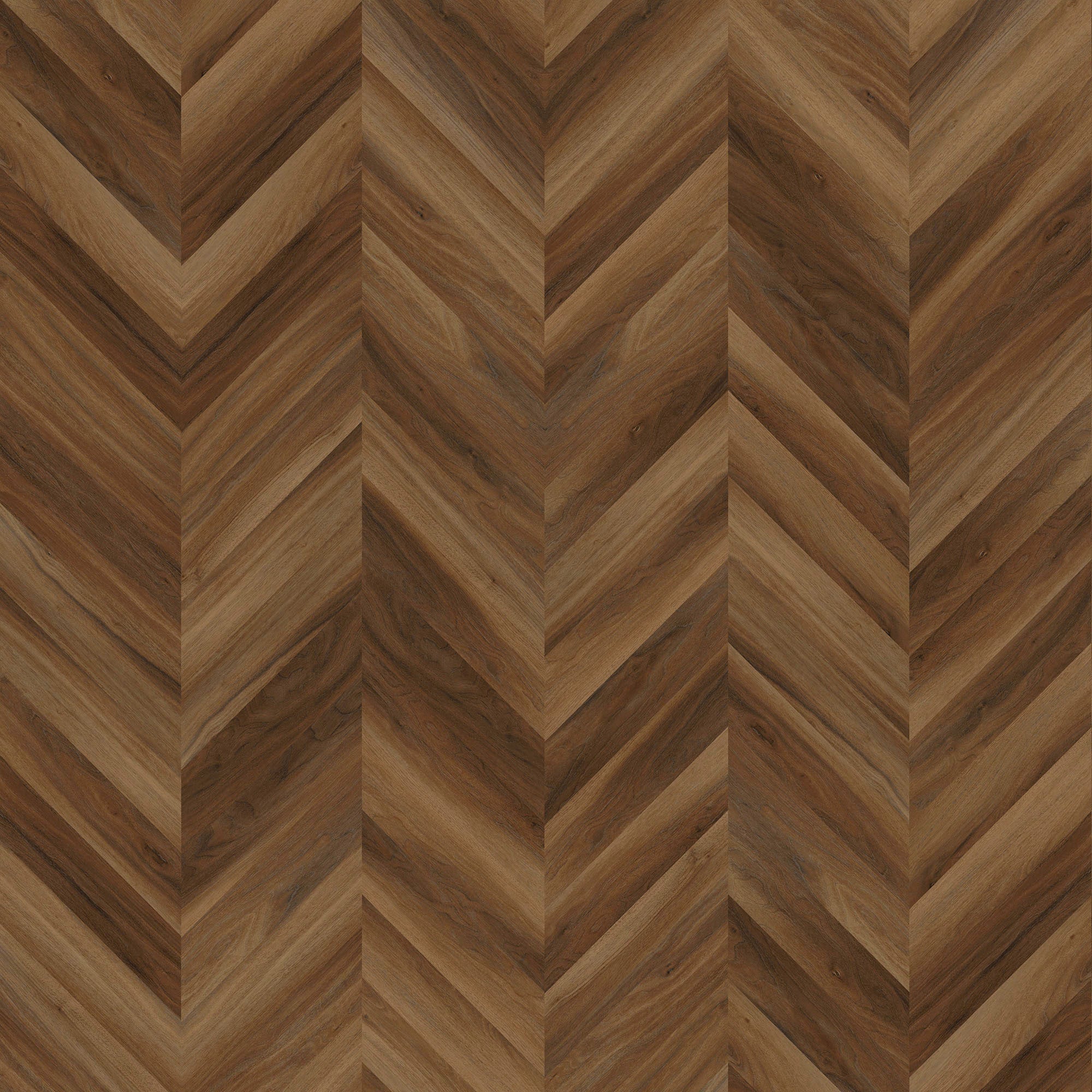 Allure Marble Cake Mahogany Chevron ISOCORE vinyl flooring installed and viewed from above