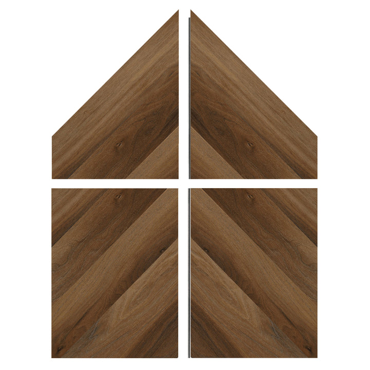 Sample of Allure Chevron Marble Cake Mahogany LVP