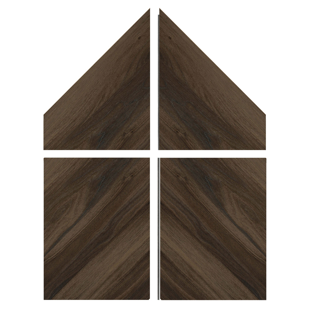 Sample of Allure Chevron Buckeye Black Walnut LVP