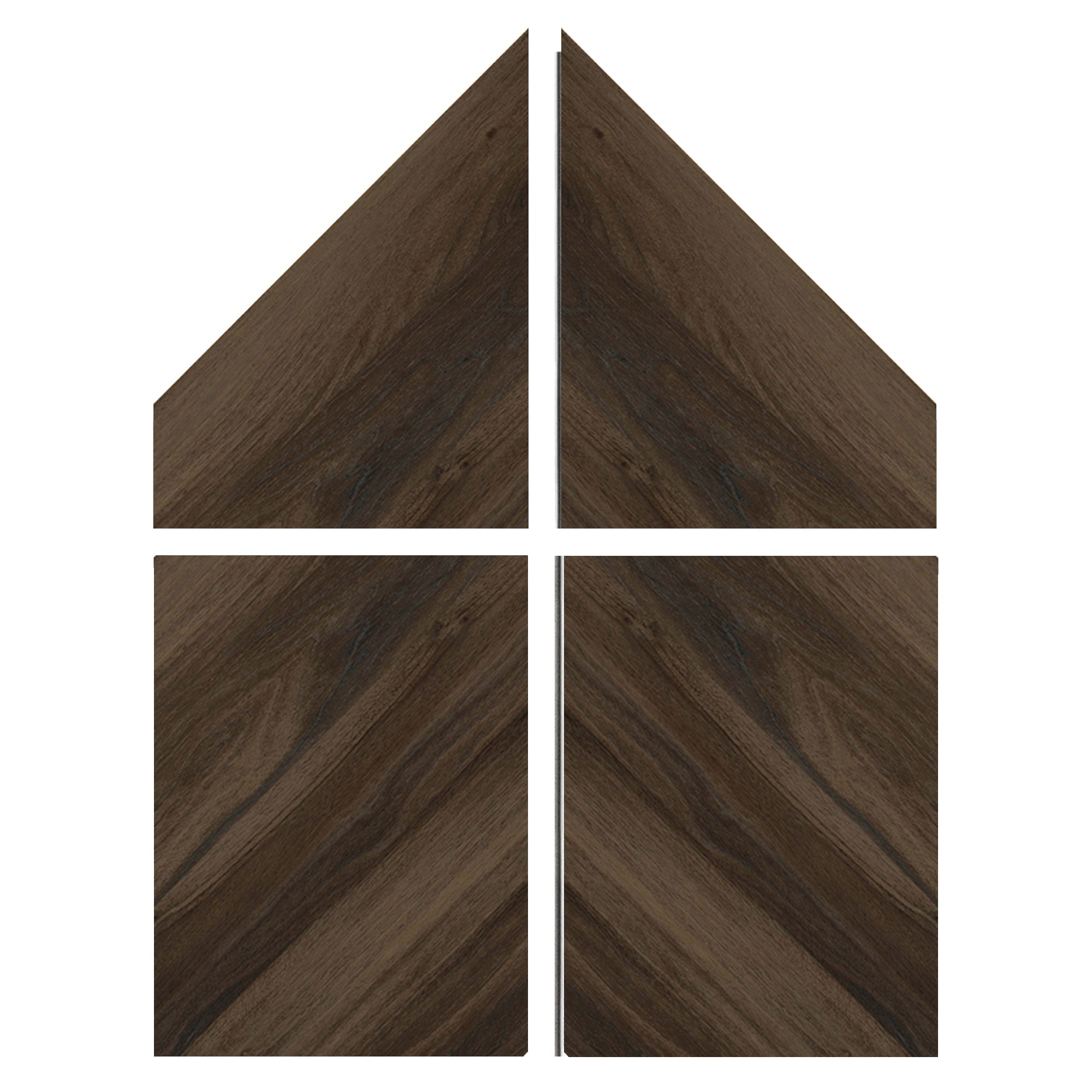 Sample of Allure Chevron Buckeye Black Walnut LVP