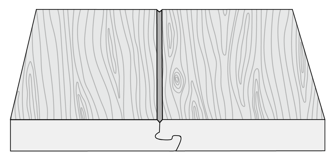A graphic showing a microbevel edge LVP