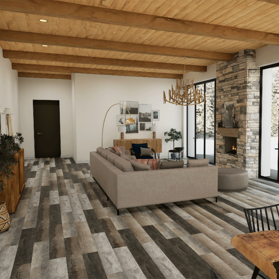 Metroflor Oxidized Deja New Attraxion Magnetic Vinyl Plank bedroom install