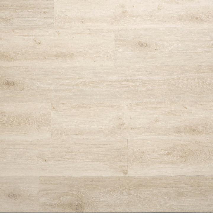 Allure luxury vinyl plank flooring in Soft Oak Sand installed floor view from above