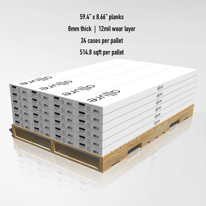 Allure Peach Crisp Pine Extra Long 12 Mil Rigid Core Luxury Vinyl Plank Flooring