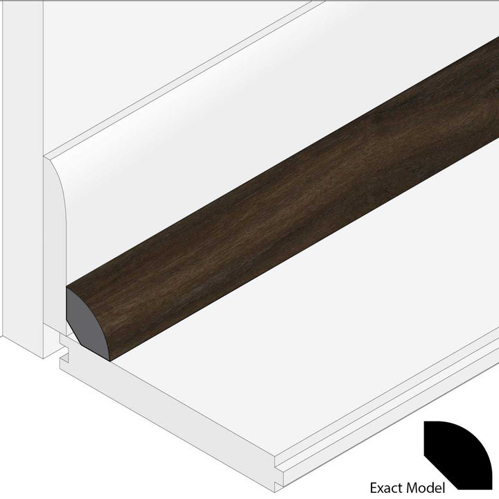 Allure Buckeye Black Walnut Quarter Round Molding