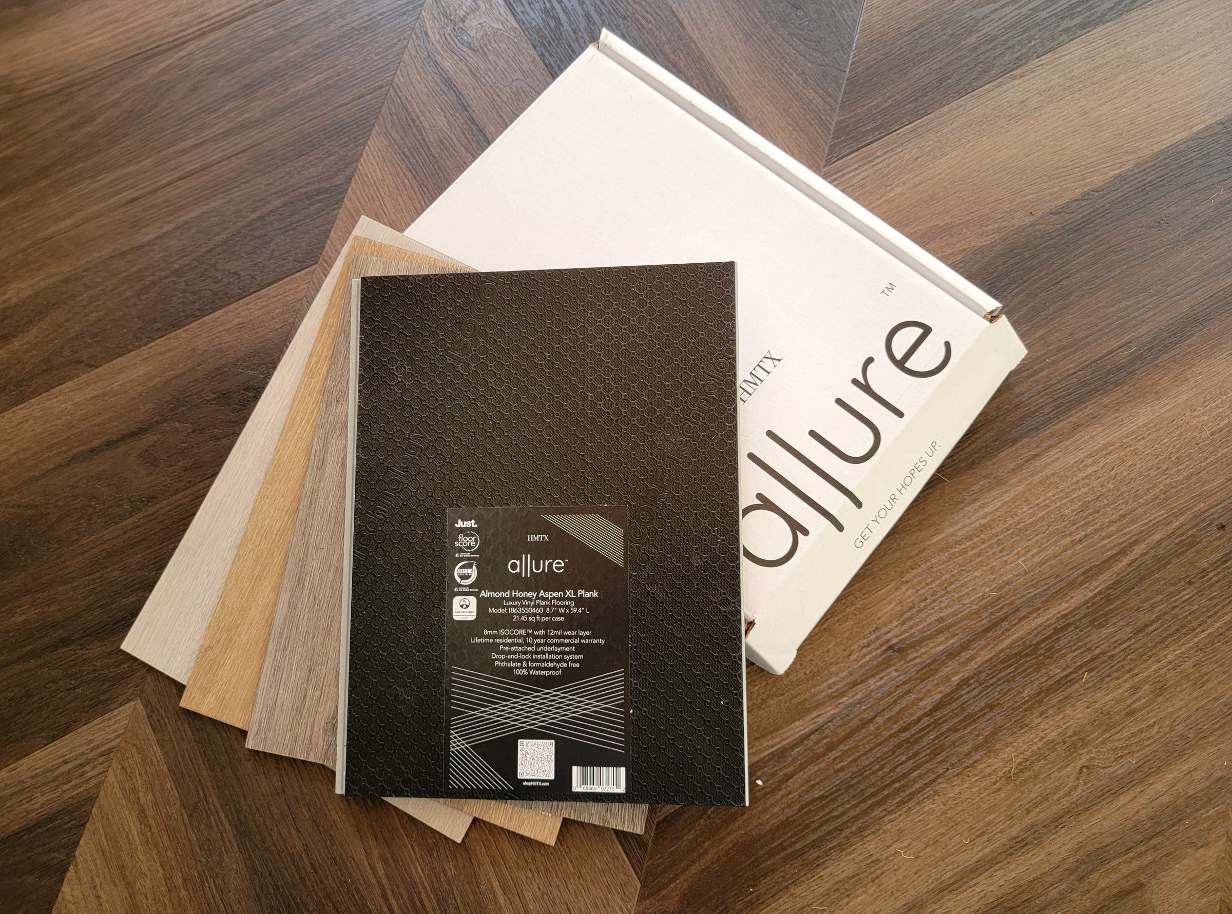 4 Free flooring samples from Allure vinyl flooring