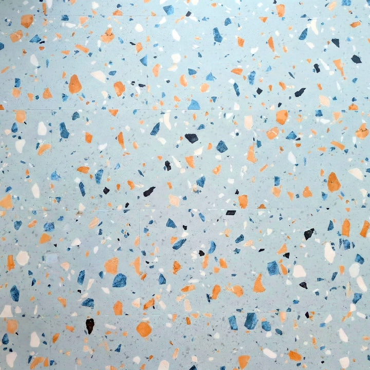 Allure Ultima Blue Agave Terrazzo Click Lock 22mil Luxury Vinyl Tile Flooring