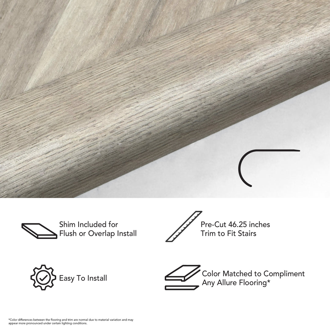 Allure 94-inch LVP Stair Nose Molding