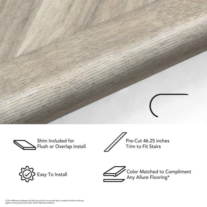Allure 94-inch LVP Stair Nose Molding