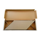 Open box of Allure chevron flooring