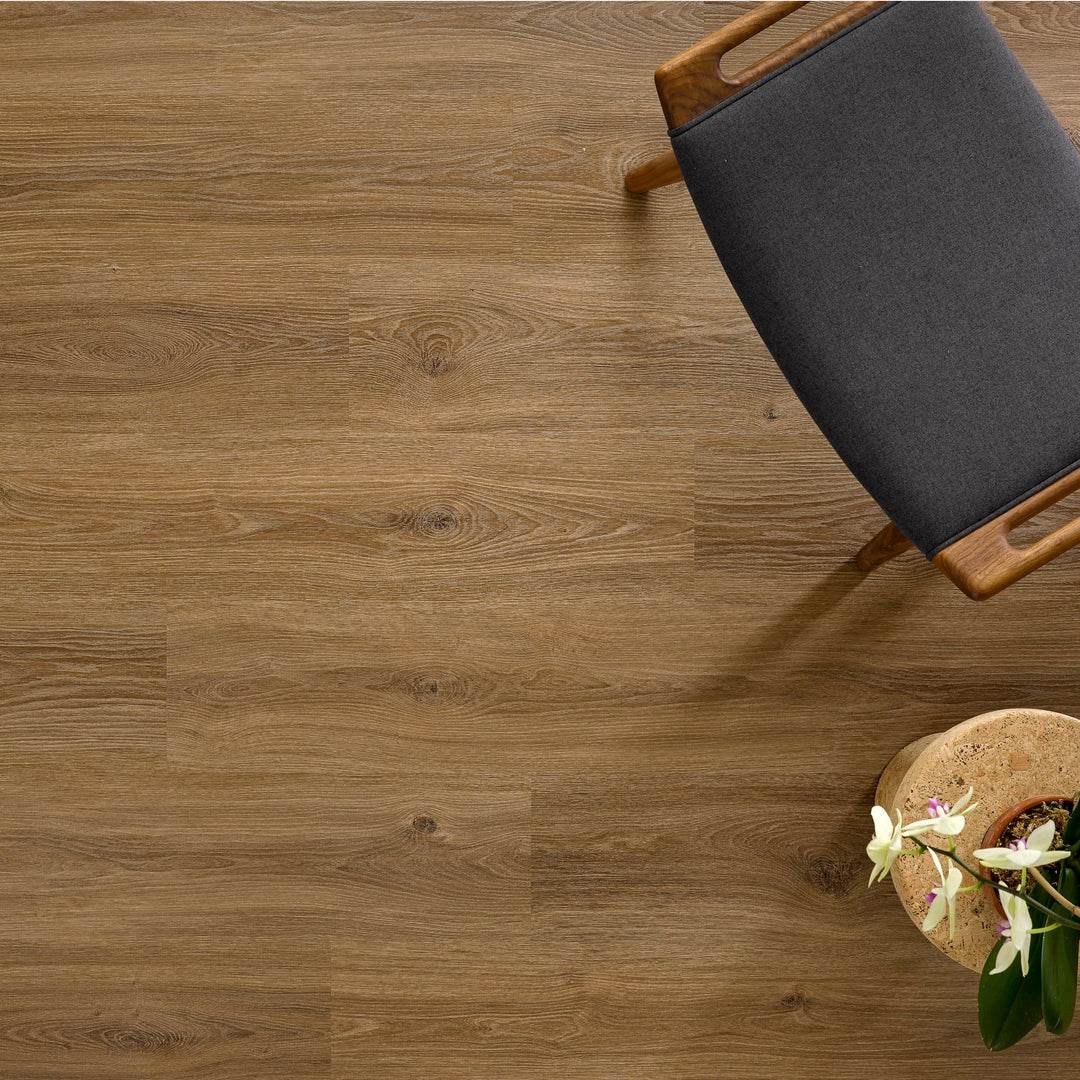 Allure Contemporary Oak Mocha 22mil Click Lock Luxury Vinyl Plank Flooring