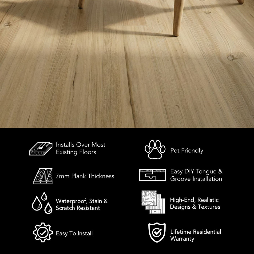 Allure Butterscotch Birch Rigid Core Luxury Vinyl Plank Flooring