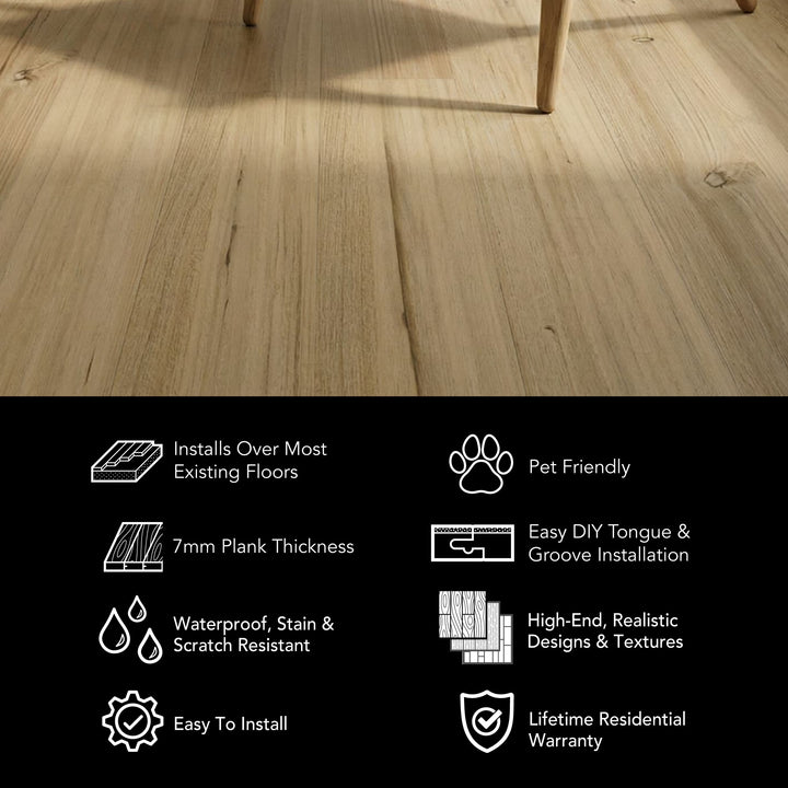 Allure Butterscotch Birch Rigid Core Luxury Vinyl Plank Flooring