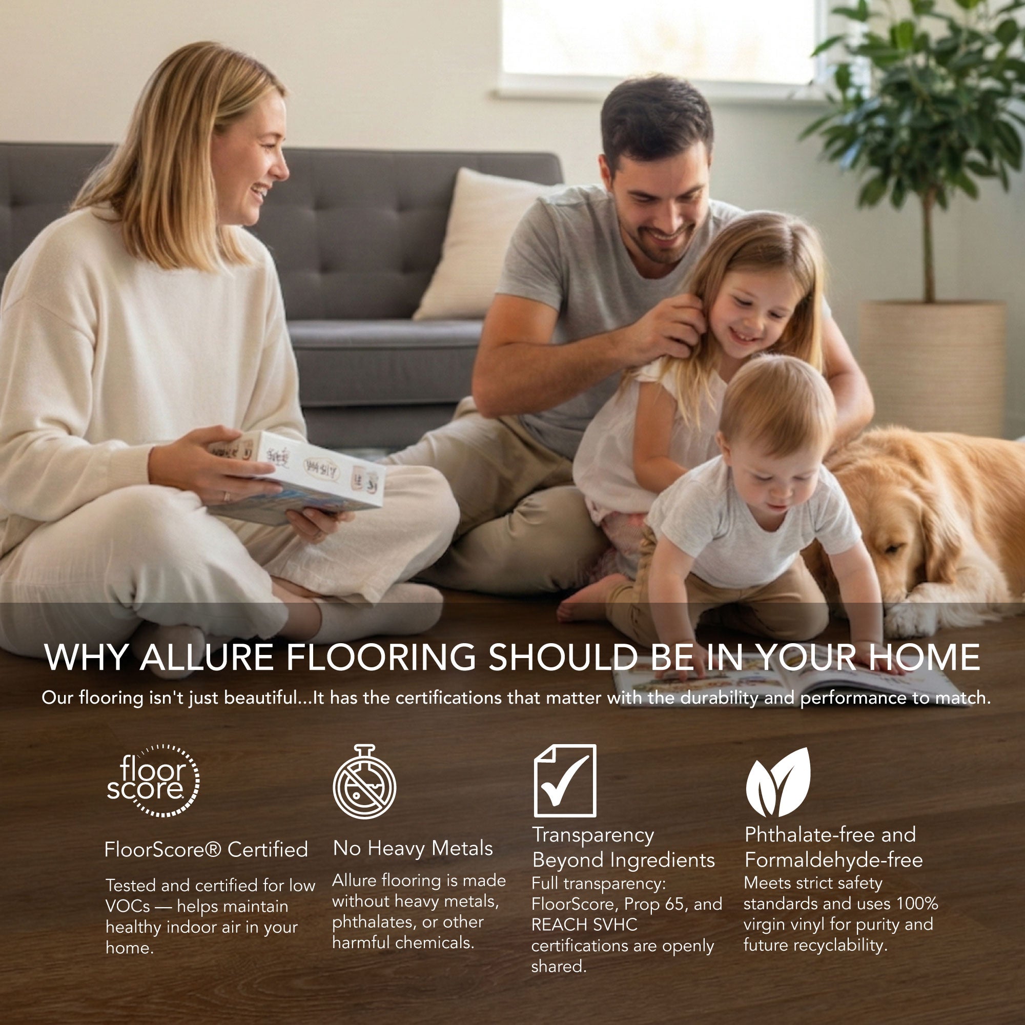 Allure Caramel Cookie 22mil Rigid Core Luxury Vinyl Plank Flooring