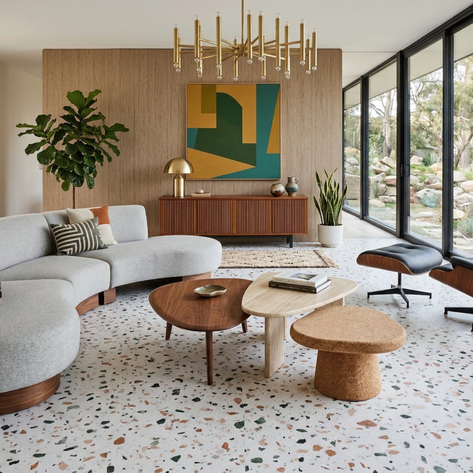 Terrazzo Vinyl Flooring Tiles | Ultima Sweet Peach by Allure