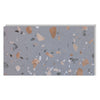 Allure Peach Pebble Terrazzo Vinyl Tile Sample on white background