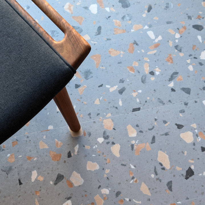 Allure Ultima Peach Pebble Terrazzo Look 22mil Rigid Core Luxury Vinyl Tile Flooring