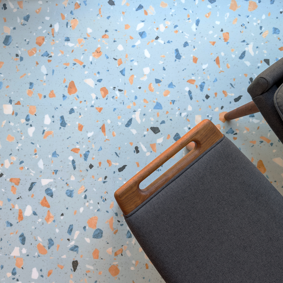 Allure Ultima Blue Agave Terrazzo Click Lock 22mil Luxury Vinyl Tile Flooring