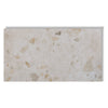 Allure Colada Concrete terrazzo vinyl flooring tile sample on white background