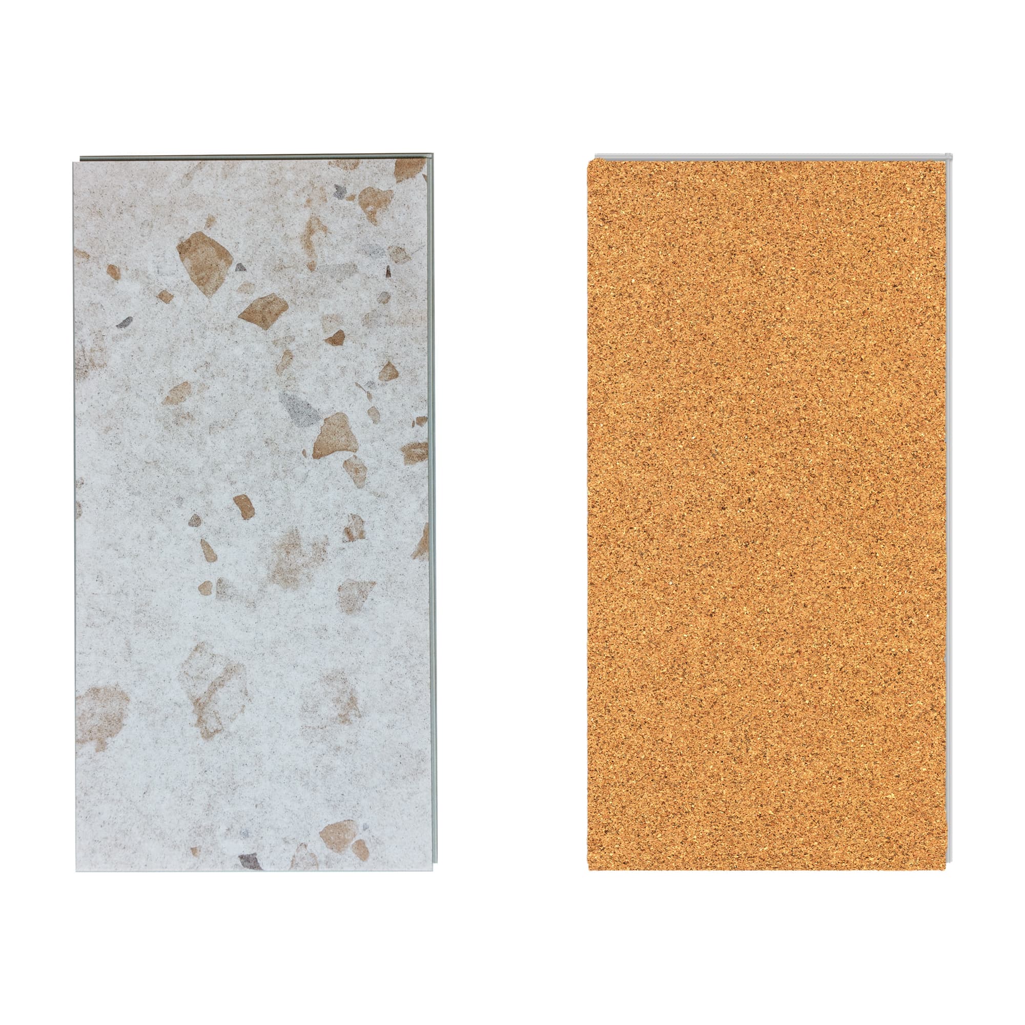 Allure Casava Concrete LVT front andback view