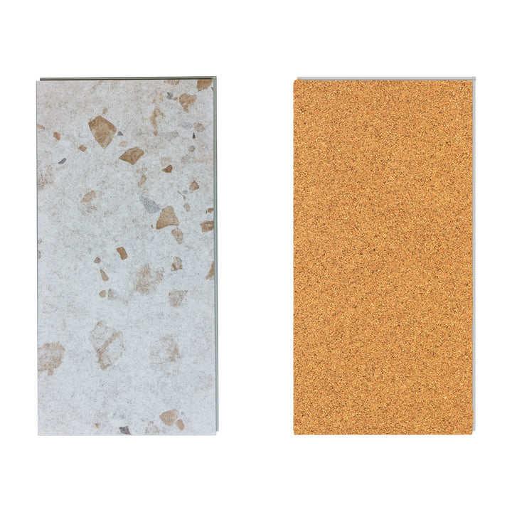 Allure Casava Concrete LVT front andback view