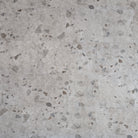 Overhead view of Allure Galaway Grey terrazzo vinyl flooring