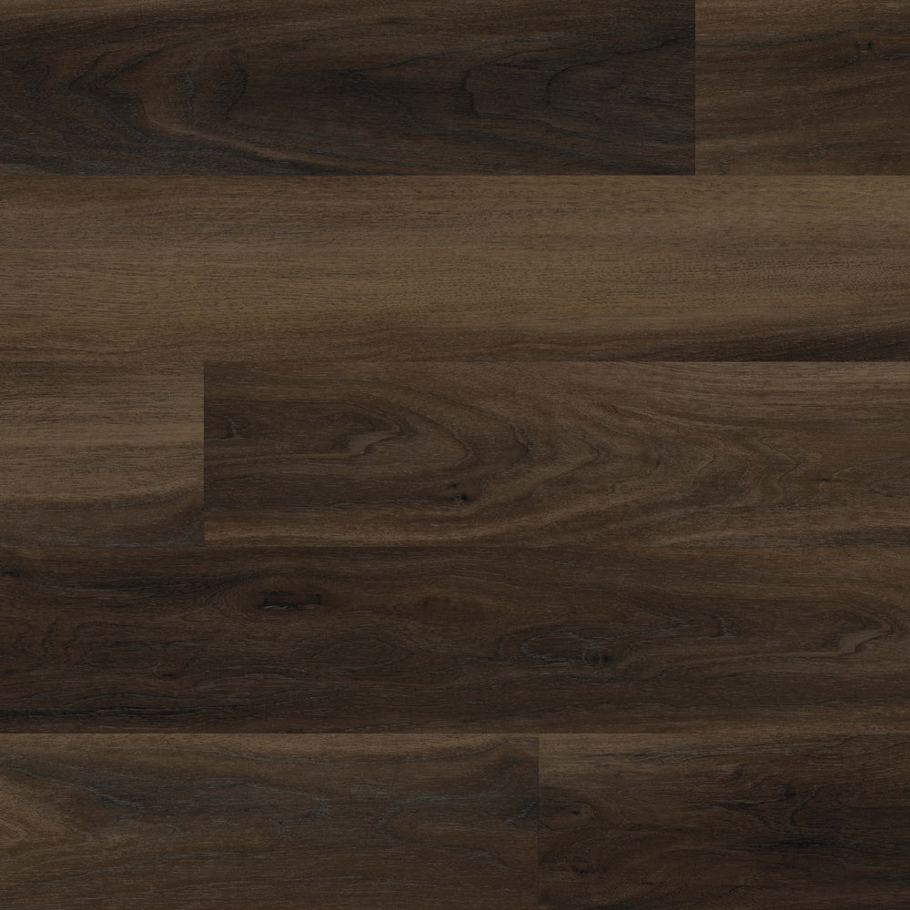 Allure Buckeye Black Walnut Extra Long ISOCORE vinyl flooring installed and viewed from above