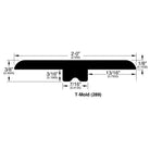 Allure Gingermisu Maple T-Molding profile and dimensions