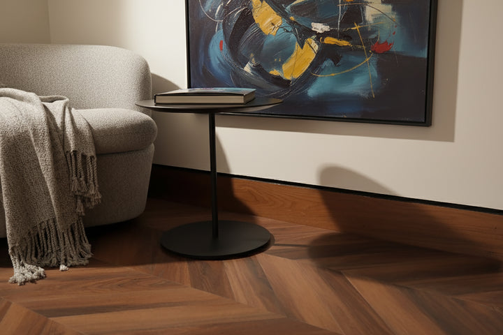 Allure Marble Cake Mahogany Chevron 22 mil Rigid Core Luxury Vinyl Flooring