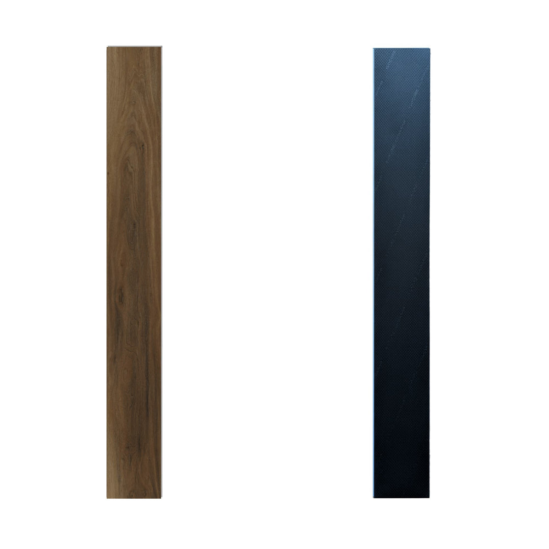 Allure marble cake mahogany lvp plank views front and back