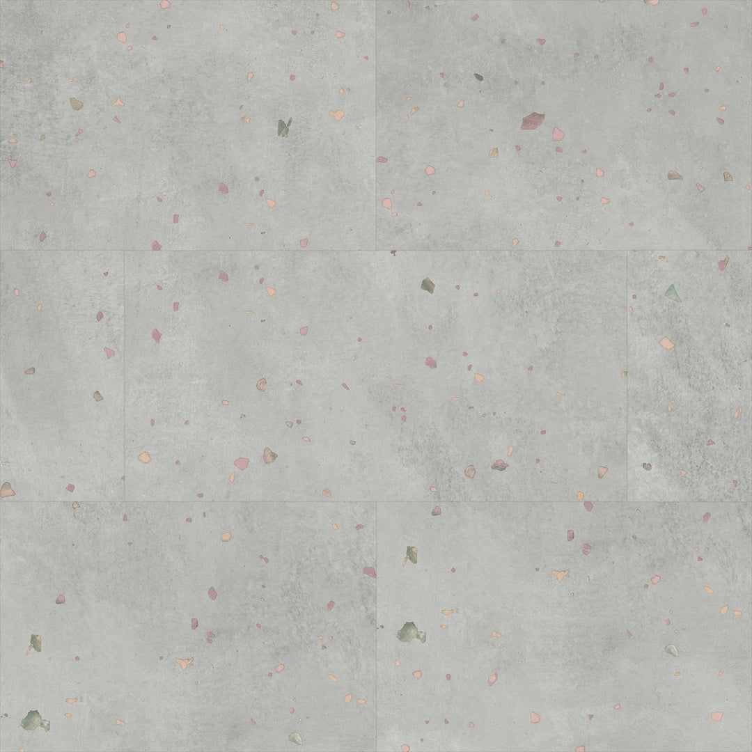Allure Perfect Comfit Terrazzo tile flooring installed and viewed from above