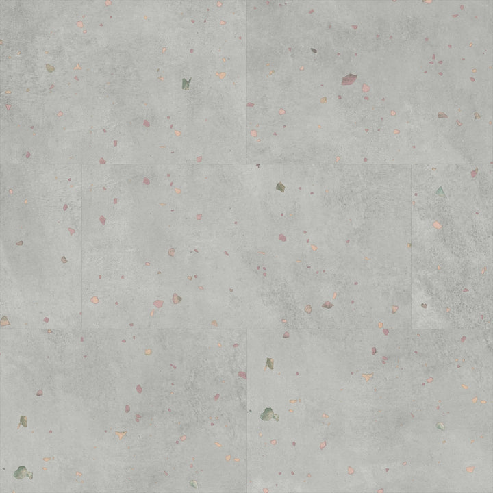 Allure Perfect Comfit Terrazzo tile flooring installed and viewed from above