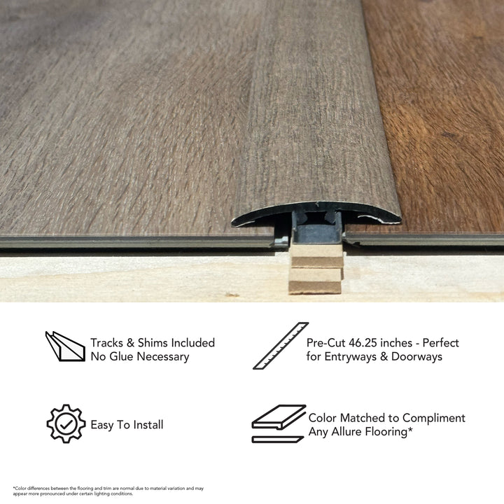 Allure 46-inch T Molding and Reducer Flooring Transition Strip