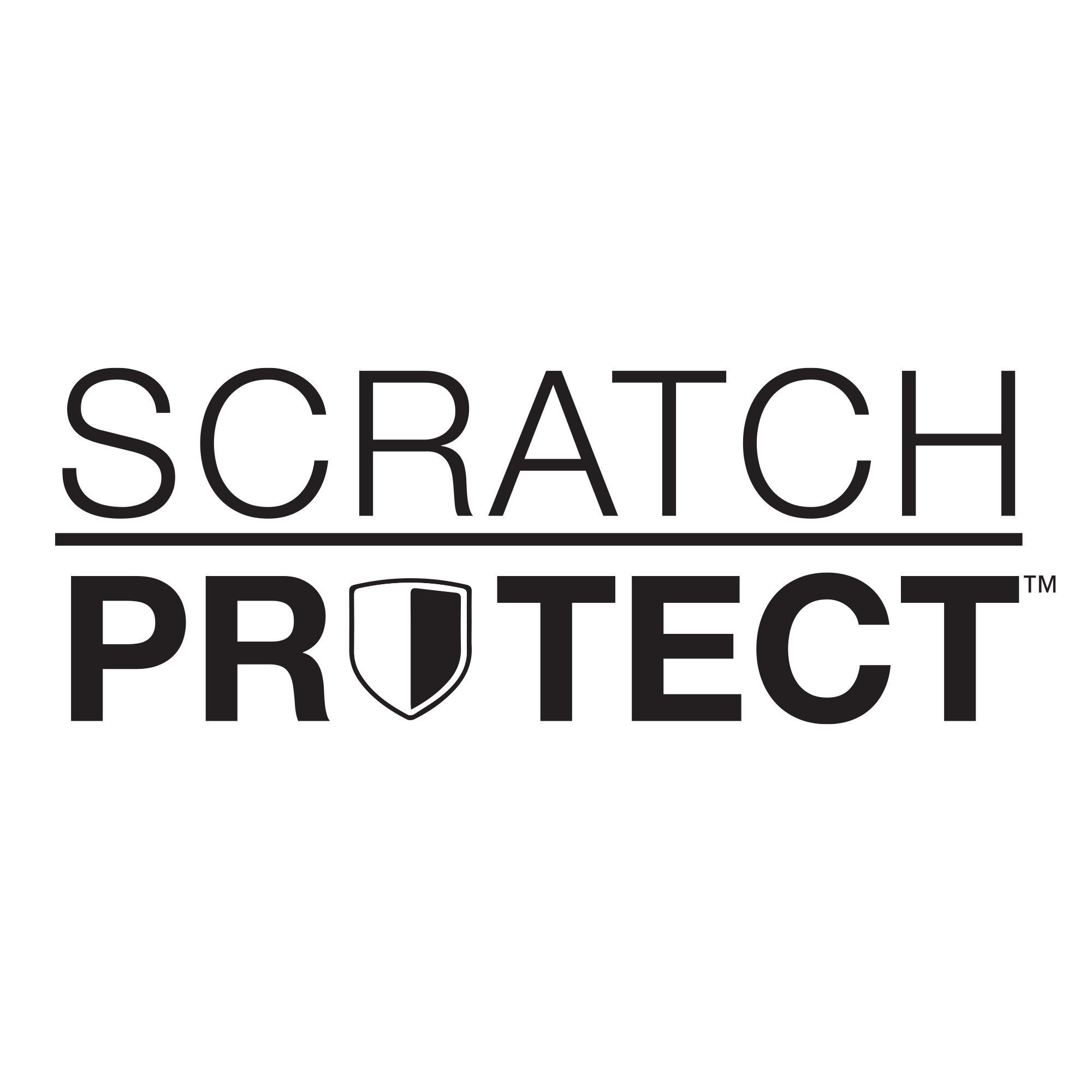 Scratch Protect logo on a white background